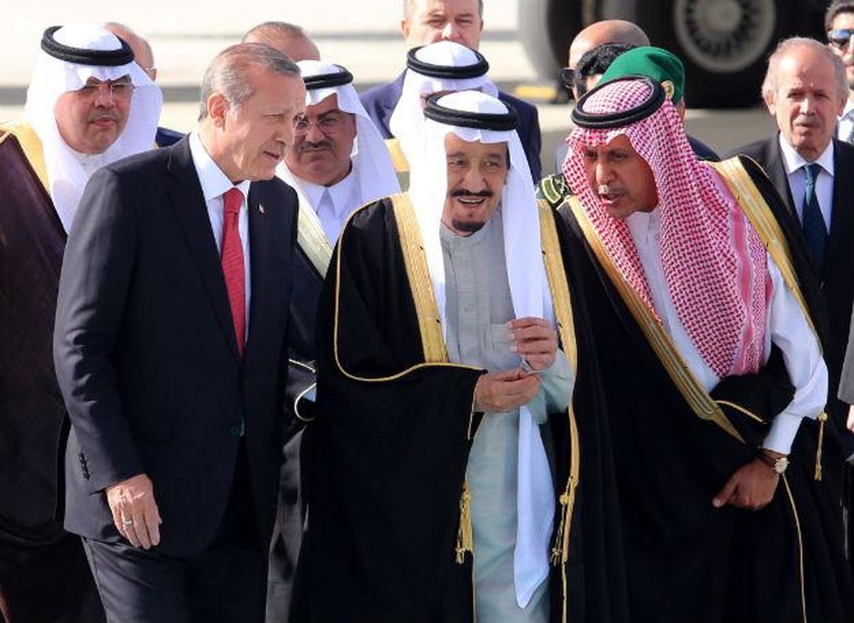 اردوغان شخصا به استقبال پادشاه عربستان رفت
