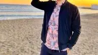 عکس لب دریا امید حاجیلی با شلوارک خاصش!