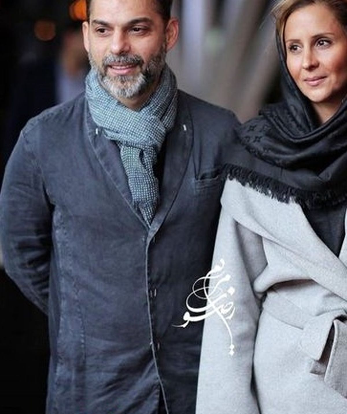 عکس پیمان معادی و همسرش