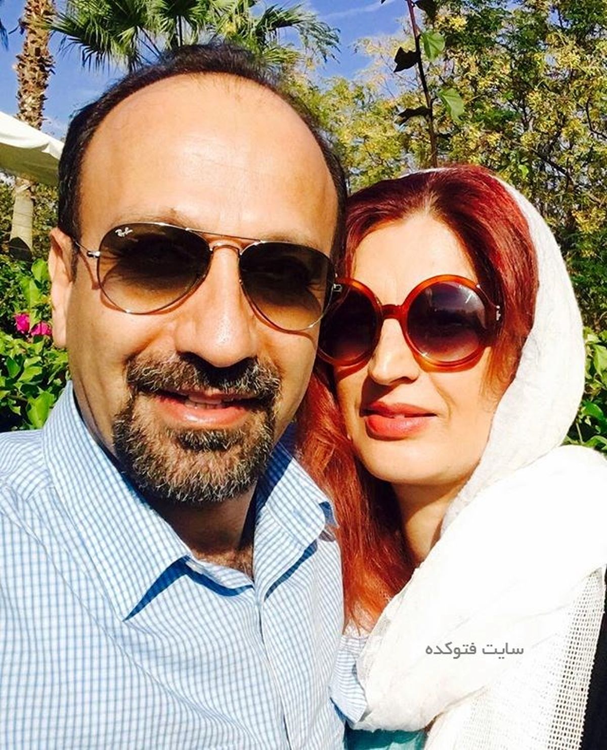 سلفی جدید اصغر فرهادی و همسرش در «کن» 
