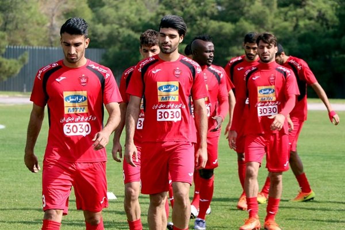 تمرین اختصاصی هافبک‌های دفاعی پرسپولیس
