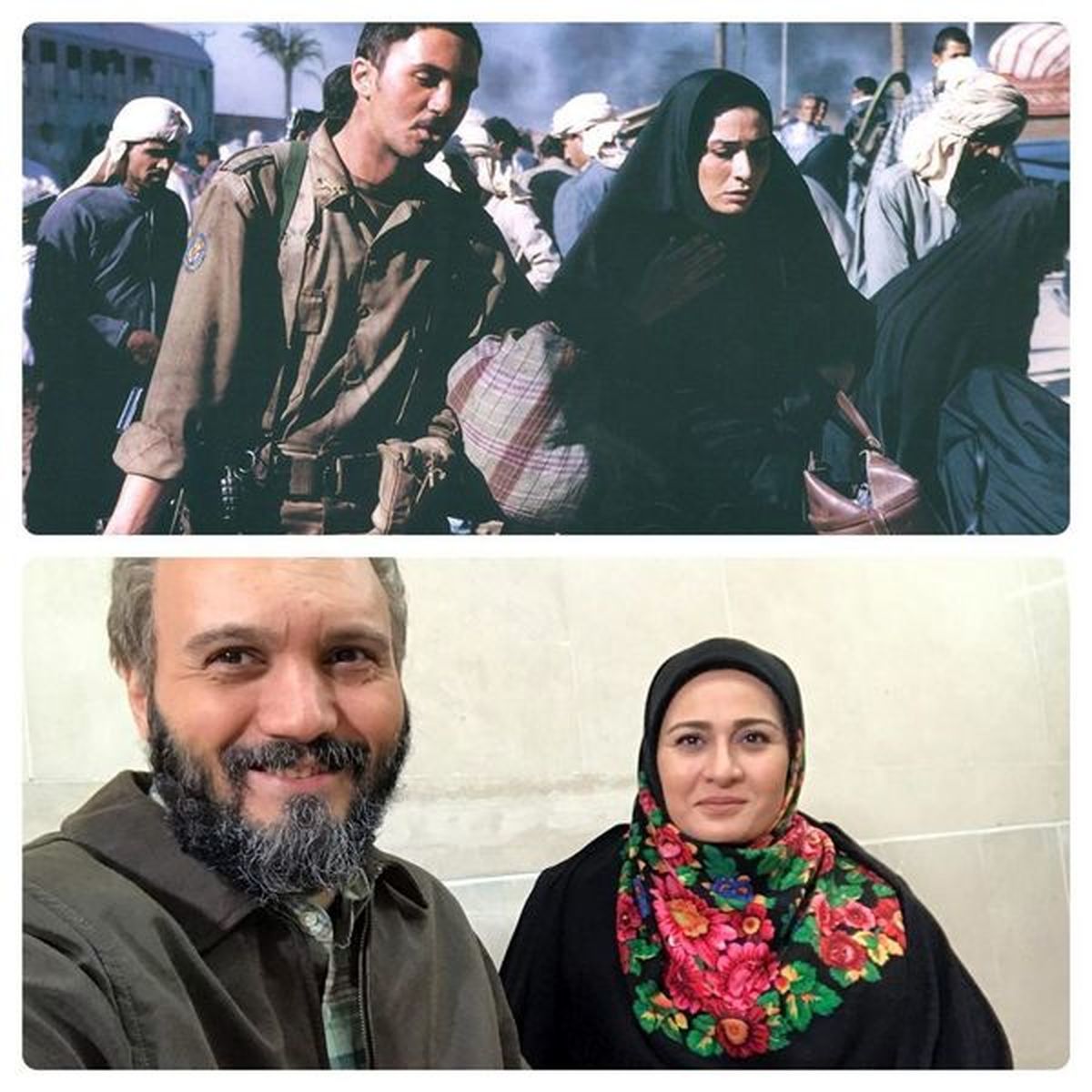 کامبیز دیرباز و خانم بازیگر در گذر زمان + عکس