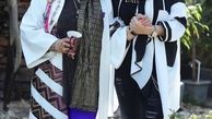 بهاره رهنما و دوستش در حیاط + عکس