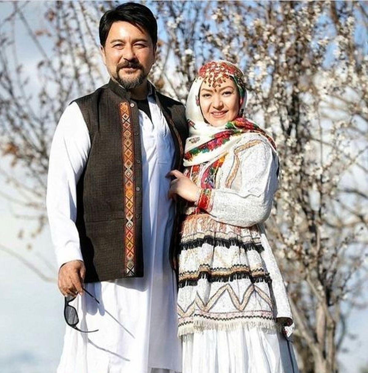 شباهت جالب امیرحسین صدیق و همسرش+عکس