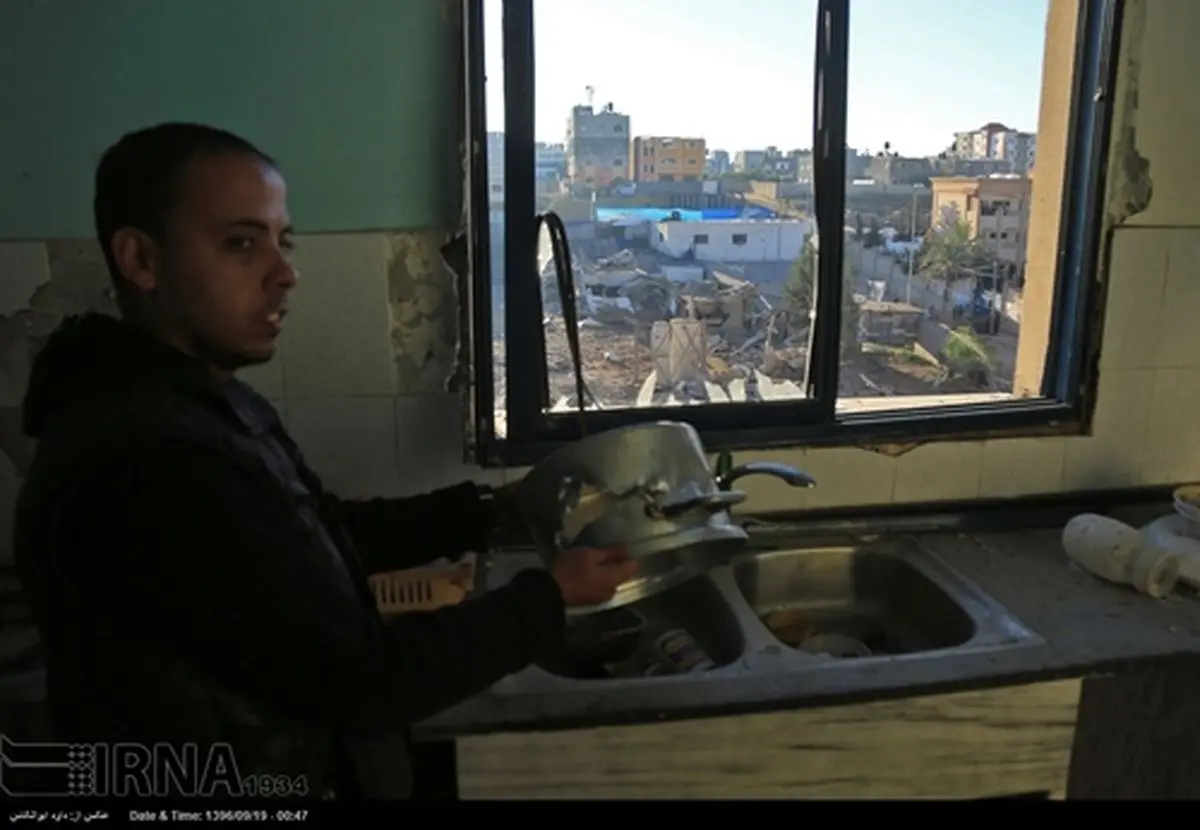 آثار حملات هوایی رژیم صهیونیستی در غزه (عکس)