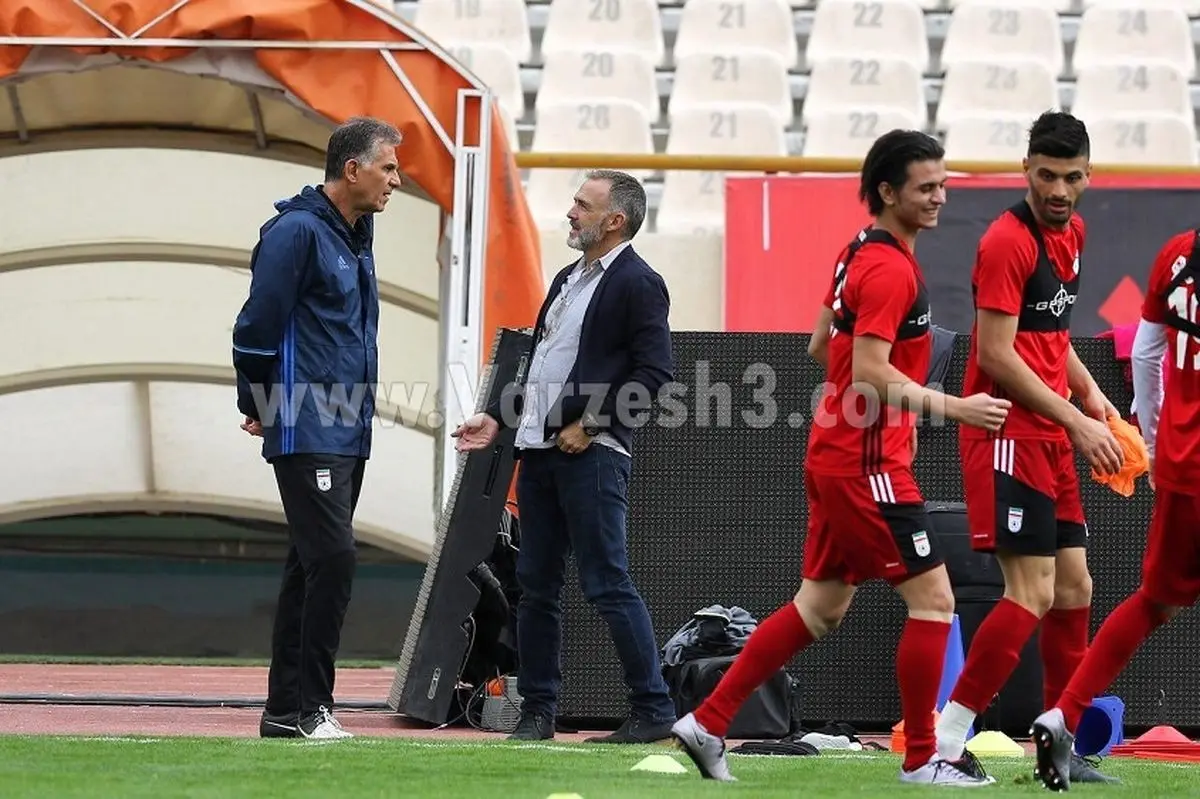 مک‌درموت در تمرین تیم ملی