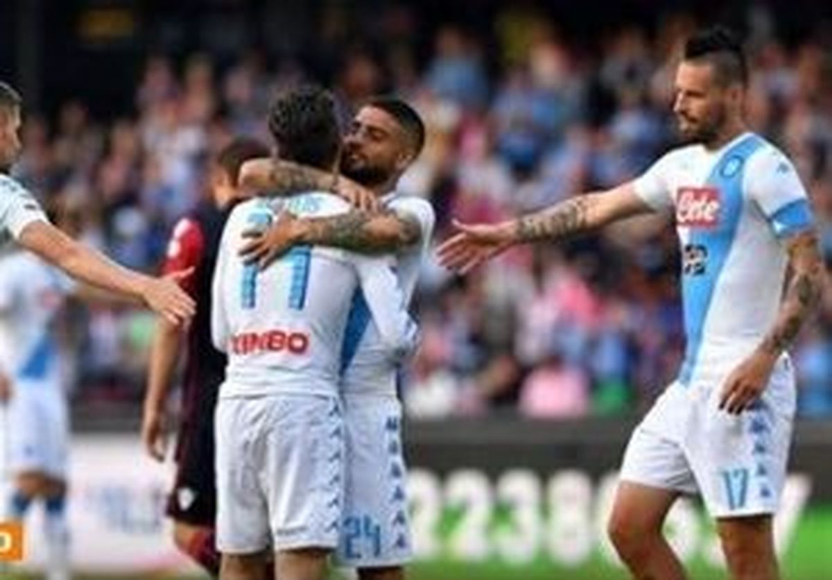 
ناپولی با ۳ گل به نایب‌قهرمانی امیدوار شد
