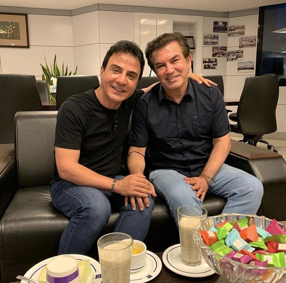 عمو پورنگ در خانه حمید استیلی + عکس