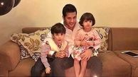 سیاوش خیرابی و برادر زاده های شیطونش+عکس
