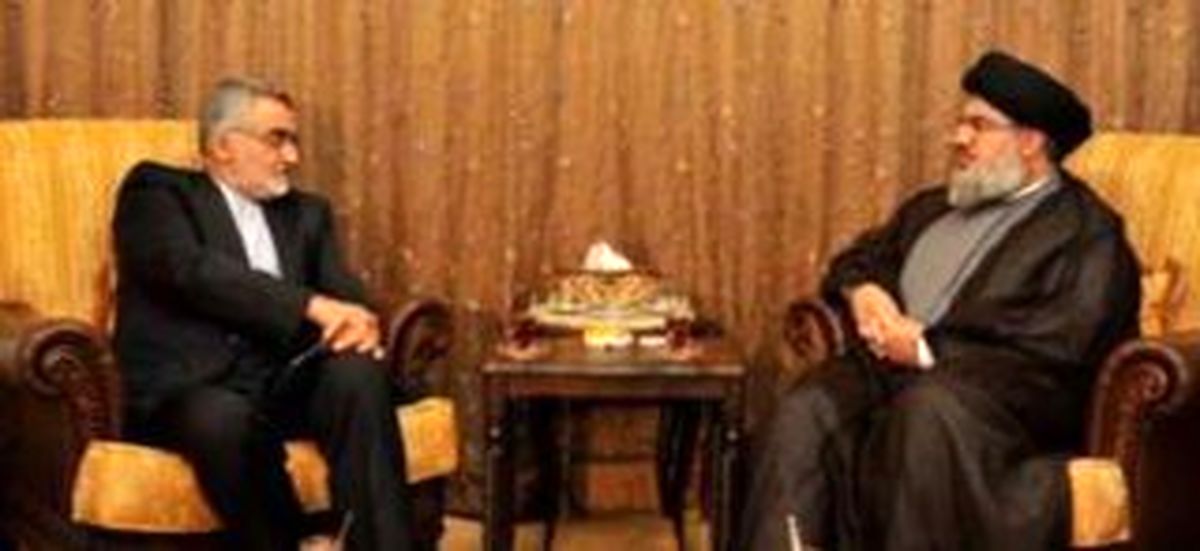 دیدار هیات پارلمانی ایران با حسن نصرالله