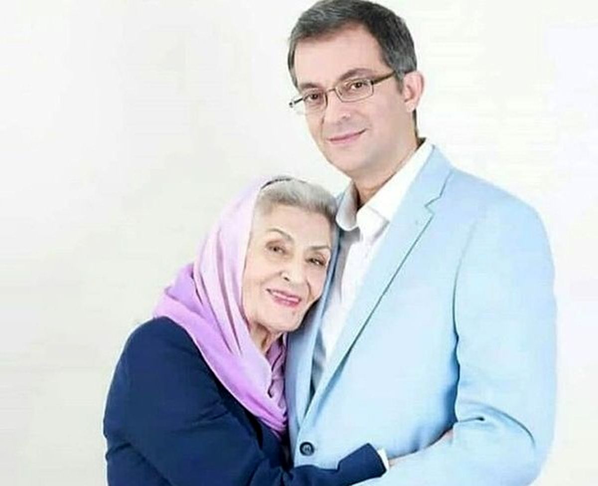 عکس عاشقانه بانوی بازیگر خوش صدا در آغوش پسرش