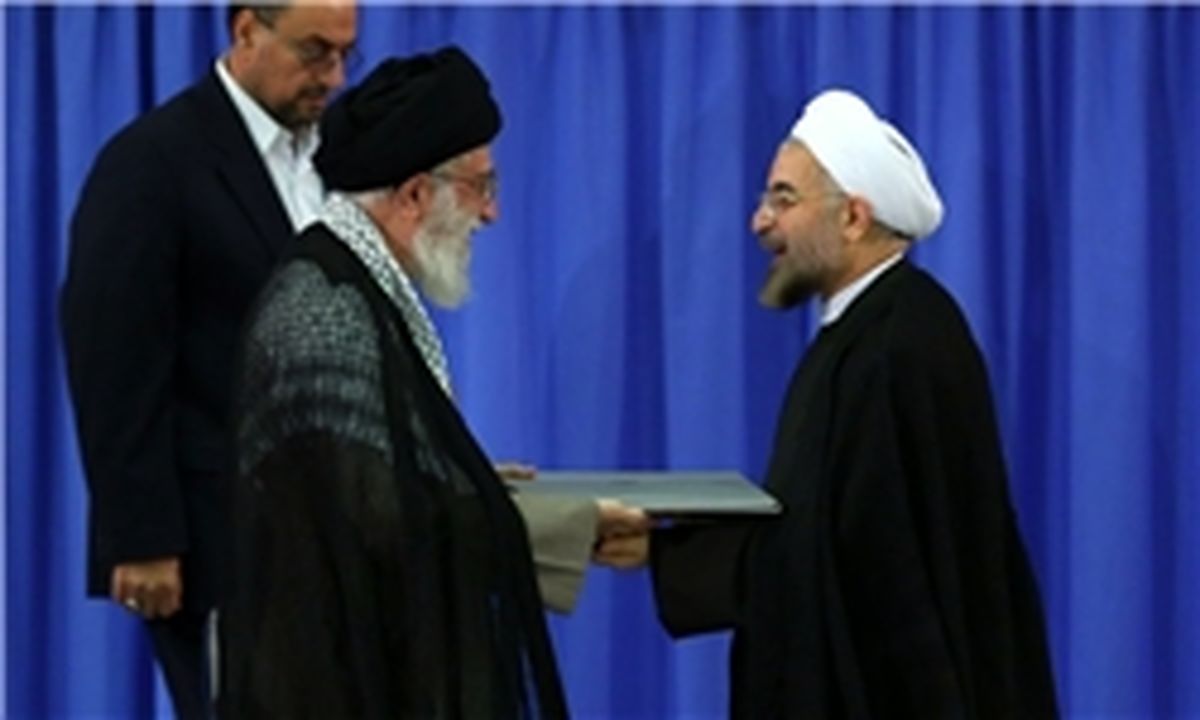 دو فرزند رهبر انقلاب در مراسم تنفیذ روحانی