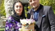 سالگرد ازدواج کمدین خنداننده شو در کنار همسرش