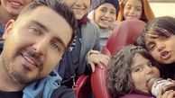 محمدرضا غفاری در جمع فرزندان ملکه + عکس