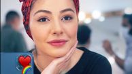 سلفی مهتاب ثروتی با توربان قرمز + عکس