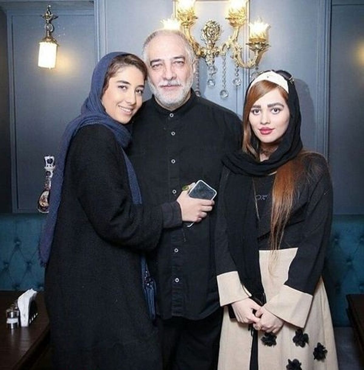 ایرج نوذری و دخترانش+عکس