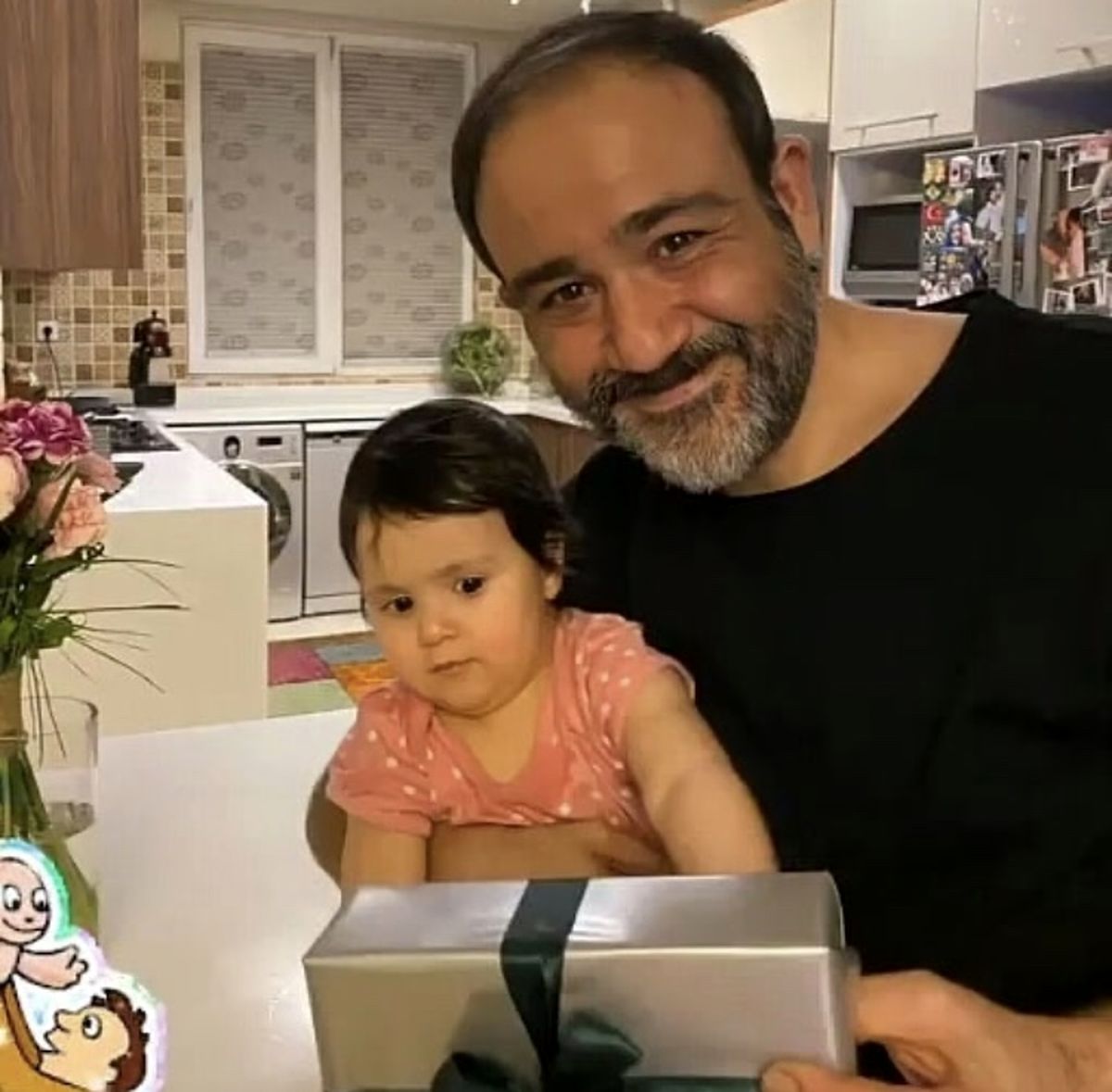 مهران غفوریان و هانا خانم در آشپزخانه منزلشون + عکس
