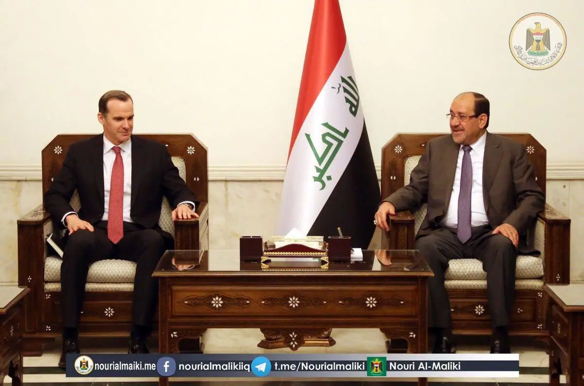 نماینده ویژه ترامپ با 'نوری المالکی' معاون رییس جمهوری عراق دیدار کرد