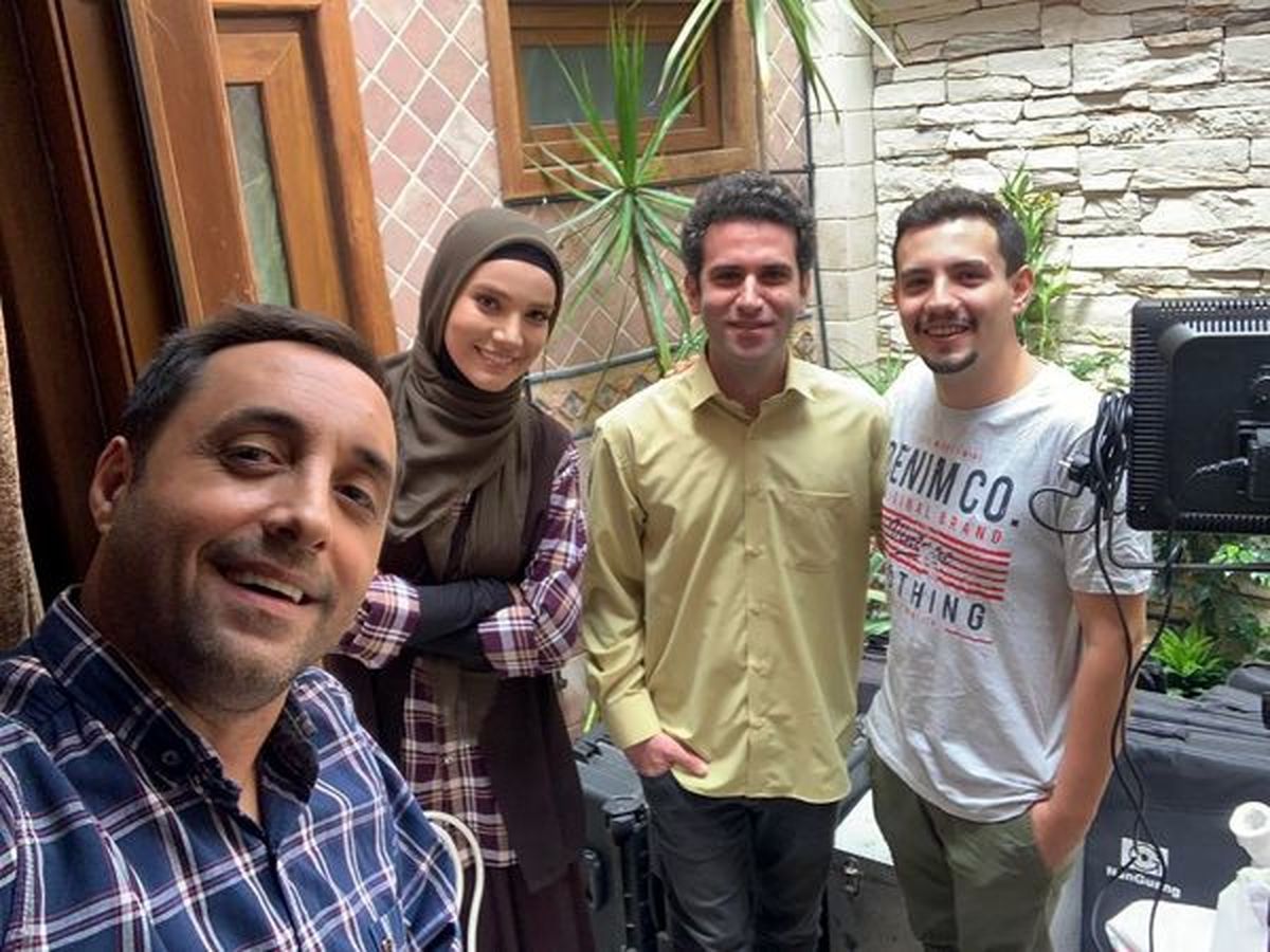 متین ستوده در کنار شوهر فوق لیسانسه اش + عکس