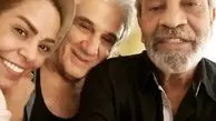 مهدی هاشمی و‌ همسر دومش در کنار کارگردان مشهور + عکس