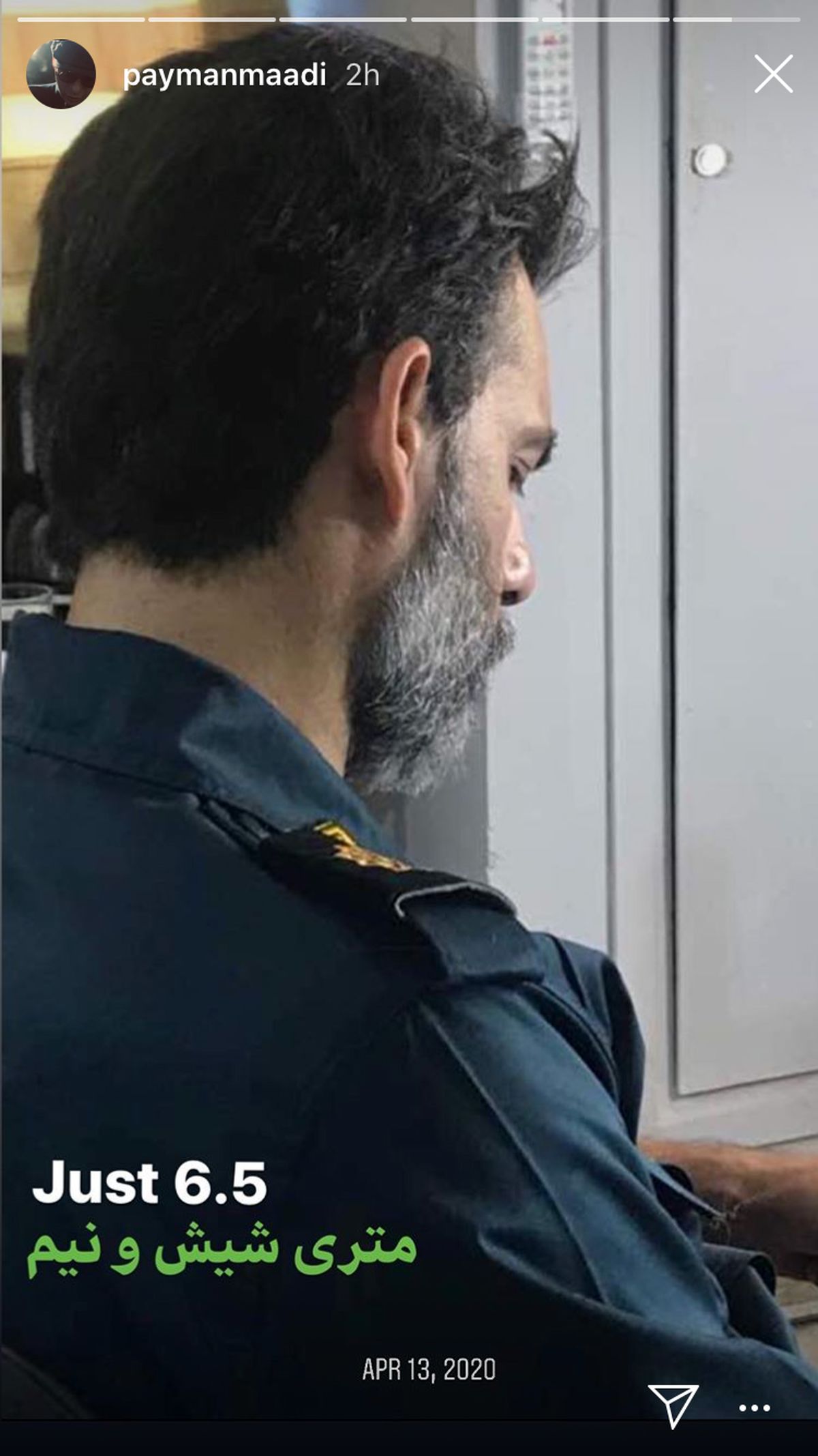 پیمان معادی پلیس شد + عکس