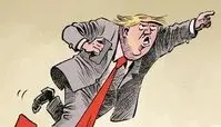 مجسمه ترامپ بعد از انتخابات!/ کاریکاتور