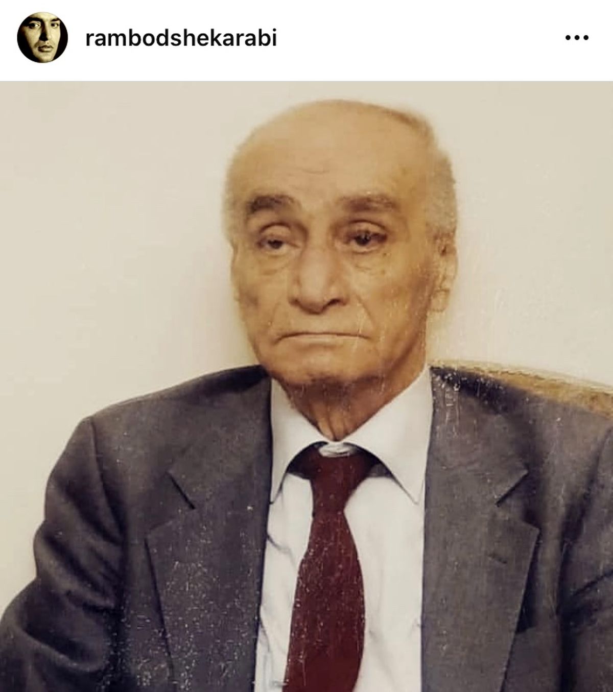 رامبد شکرآبی دوباره عزادار شد + عکس