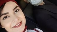 مهدیه نساج در ماشین + عکس