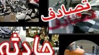 برخورد اتوبوس زائرین حسینی با تریلی در خرم‌آباد
