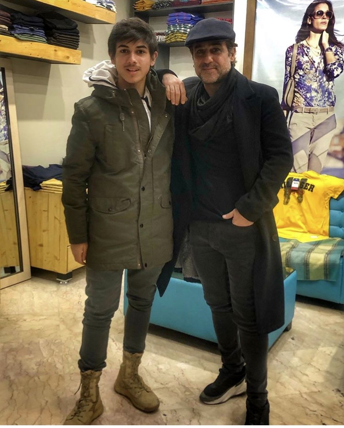 رامین راستاد و پسرش + عکس