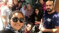 عکس همسر امین زندگانی کف خیابون