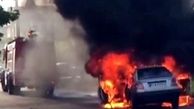 پسر بازیگوش در آتش پراید جزغاله شد 