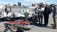 لاشه خودروی عامل انتحاری حمله تروریستی چابهار + عکس
