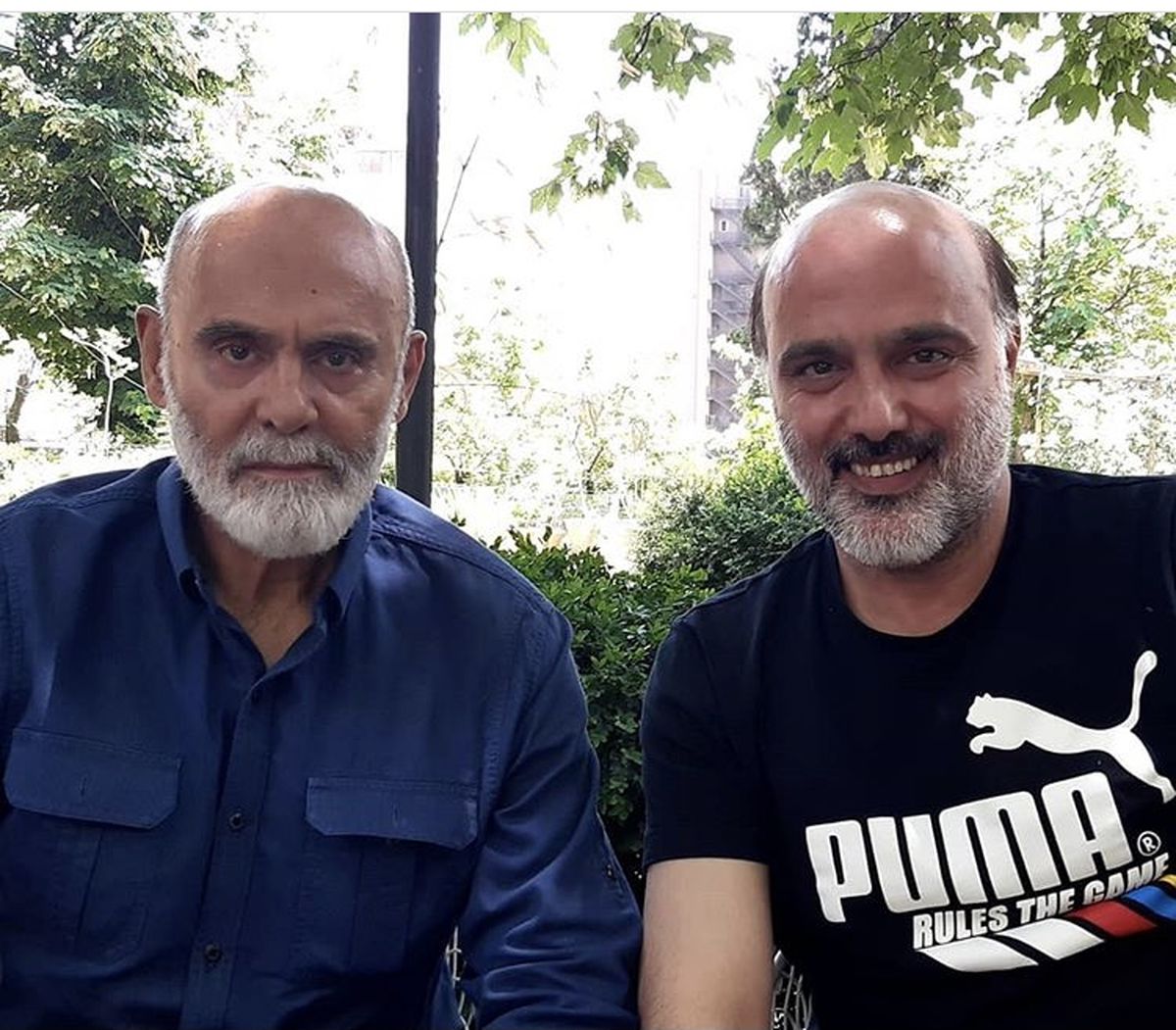 سعید داخ‌در کنار بازیگر پیشکسوت + عکس