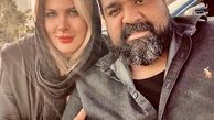 رضا صادقی در کنار همسرش + عکس