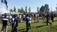 جان باختن 2 تن در اثر انفجار تانکر سوخت در تبریز