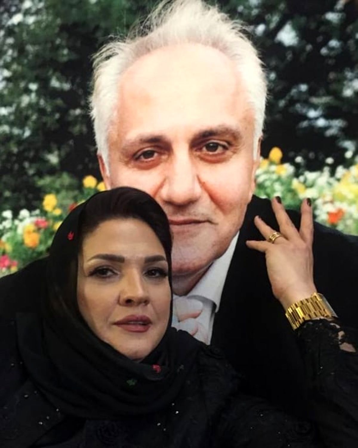 ابراز علاقه همسر علی معلم به عکسش
