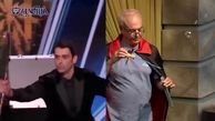تقلید رضا نیکخواه در برنامه جوکر از یک برنامه ی آمریکایی