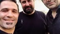 آقای مجری جنجالی و رفیق معروفش در هیئت+عکس