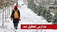 مدارس شهرهای اردبیل به دلیل بارش برف تعطیل شد