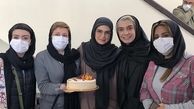 تولد پشت صحنه ای خانم ‌بازیگر + عکس