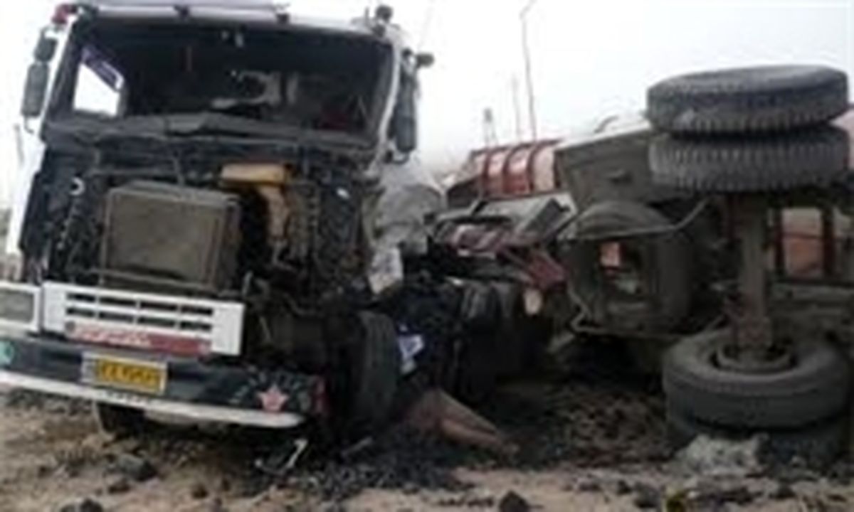 ۵ کشته در حادثه برخورد ۲ تریلی