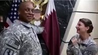 بی‌احترامی سربازان آمریکایی به قطر