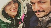 عکس سر به هوایی عباس غزالی و همسرش