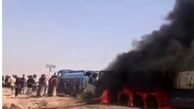 تصادف مرگبار خودروی حامل زائران در عراق / ۱۱ کشته و ۳۰ مصدوم / هویت‌ و ملیت فوتی‌ها معلوم نیست