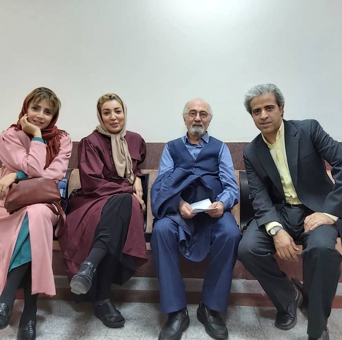 شبنم قلی خانی در پشت صحنه سریال جدیدش+عکس