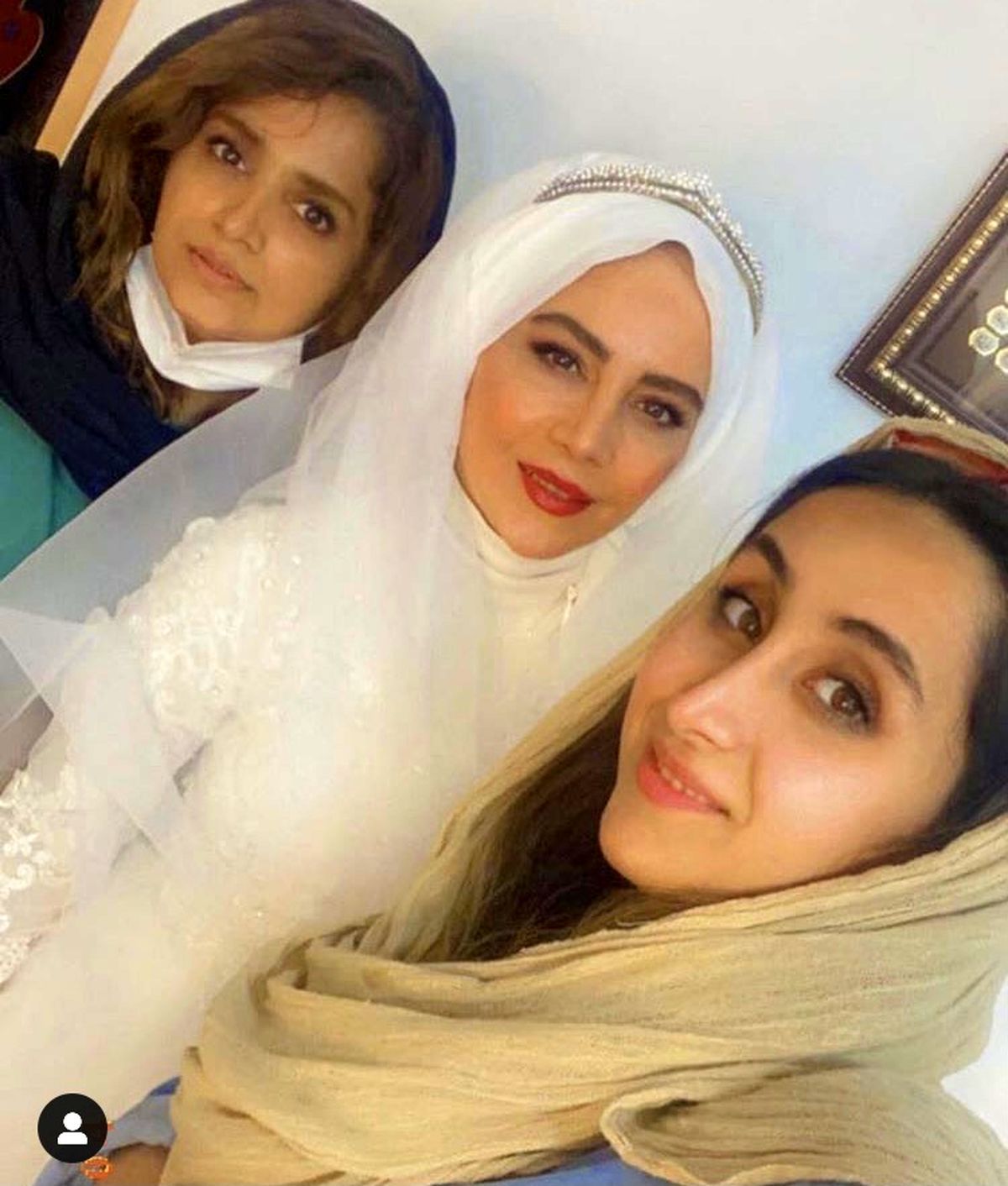 نگین‌ صدق گویا در لباس عروس + عکس