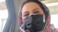 حال نگران شبنم مقدمی در تاکسی + عکس