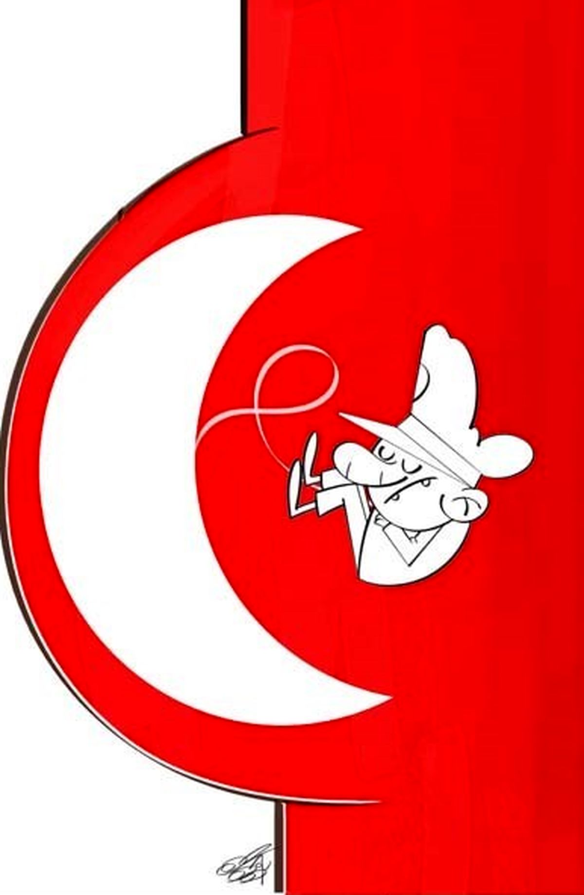 طفل کودتای نظامی ترکیه در نطفه بلعیده شد/ کاریکاتور