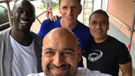 سلفی مهدی مهدوی‌کیا با دوستانش + عکس